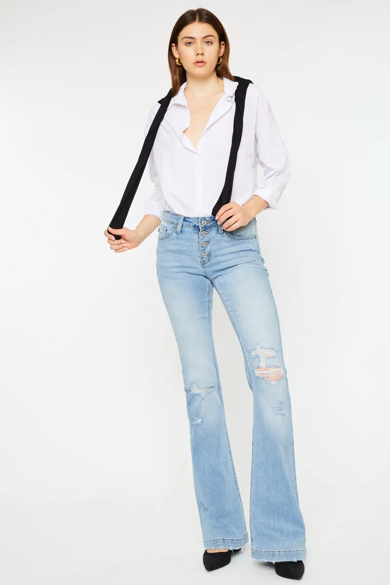Harlo Mid Rise Flare Jeans