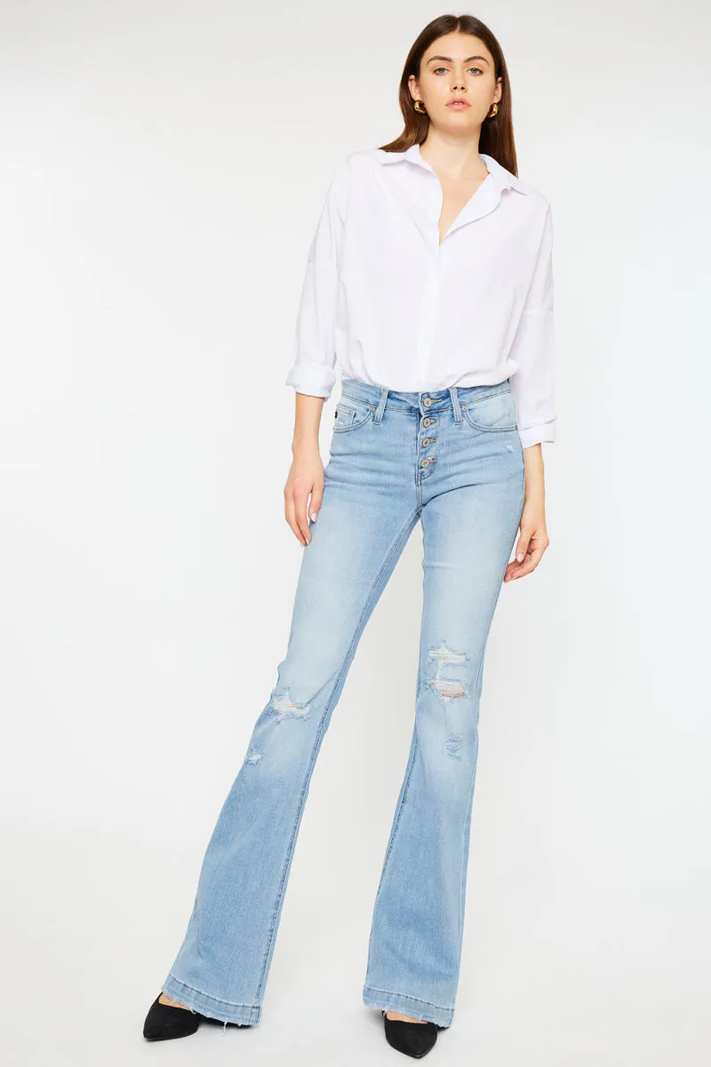 Harlo Mid Rise Flare Jeans
