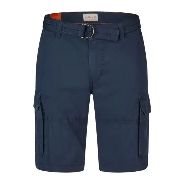 Hattric Mens Cargo Bermuda Shorts Navy