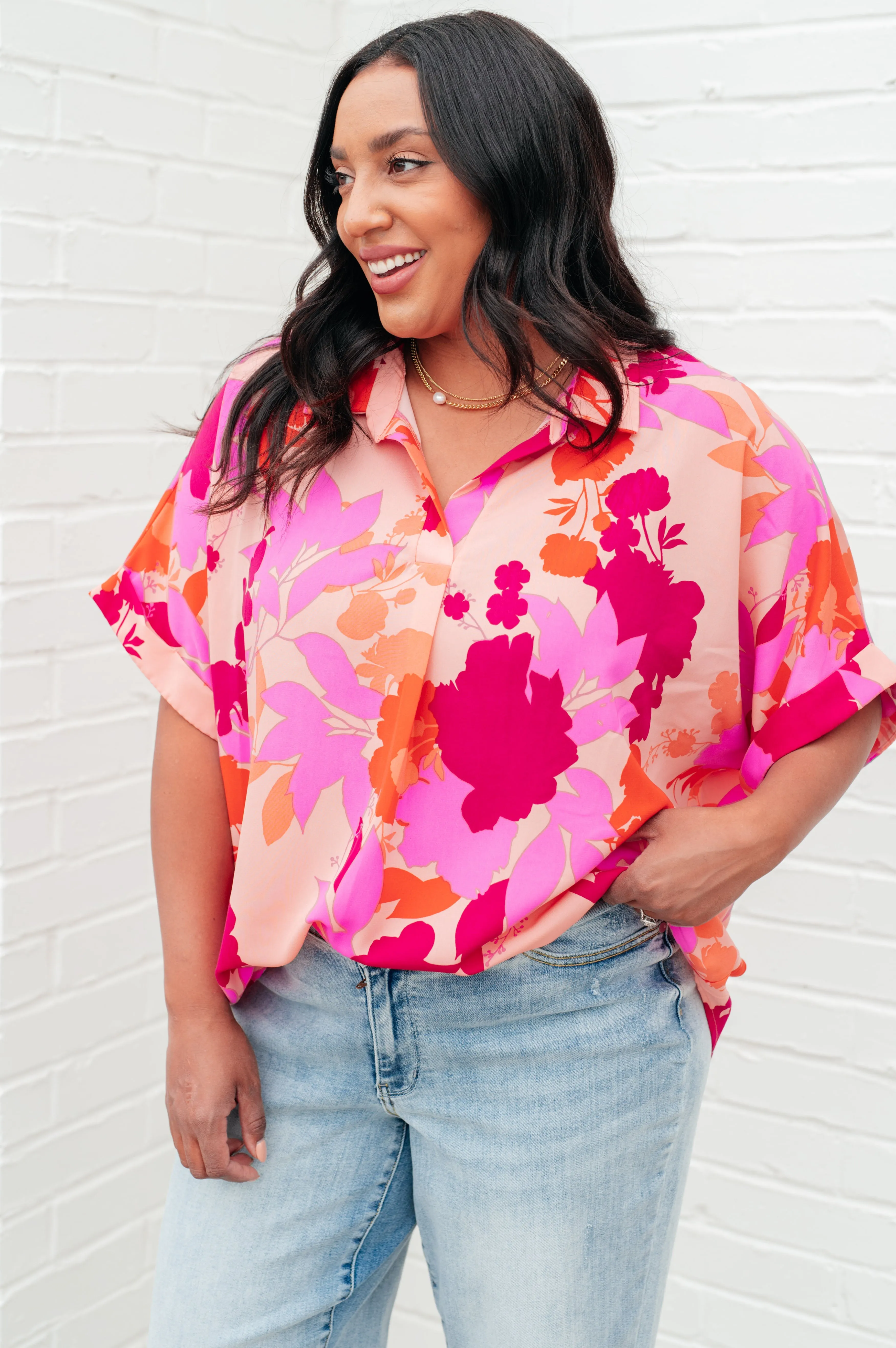 Hazel Blues® |  Hazy Cosmic Jive Relaxed Blouse