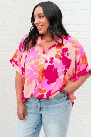 Hazel Blues® |  Hazy Cosmic Jive Relaxed Blouse