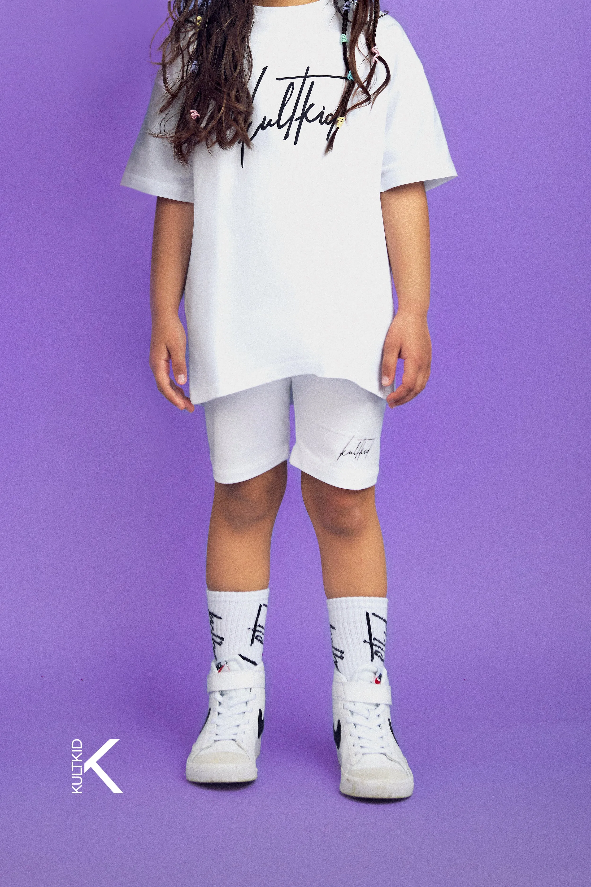 High Waisted Biker Shorts with Resistain® in Salt