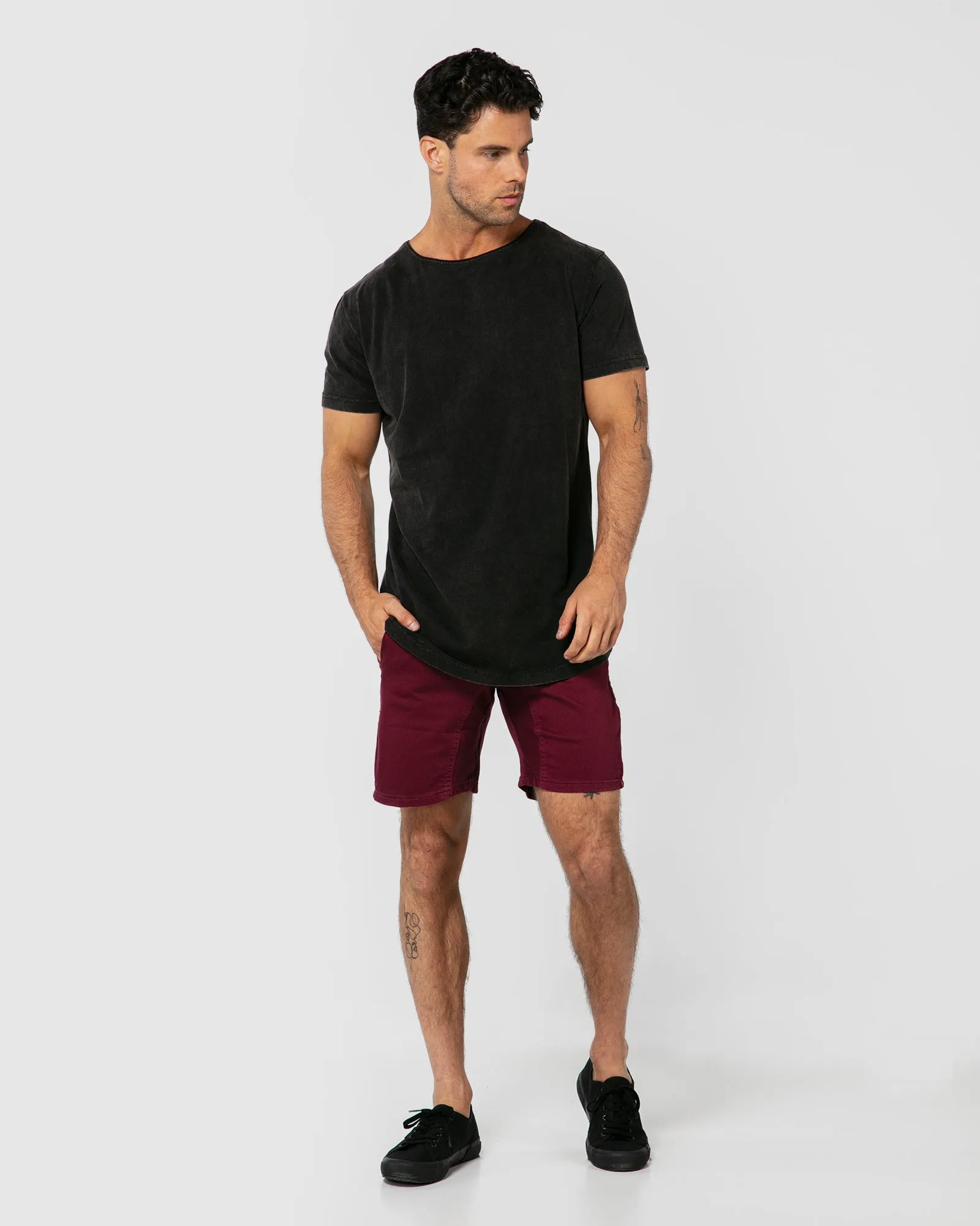 Hudson Maroon Shorts