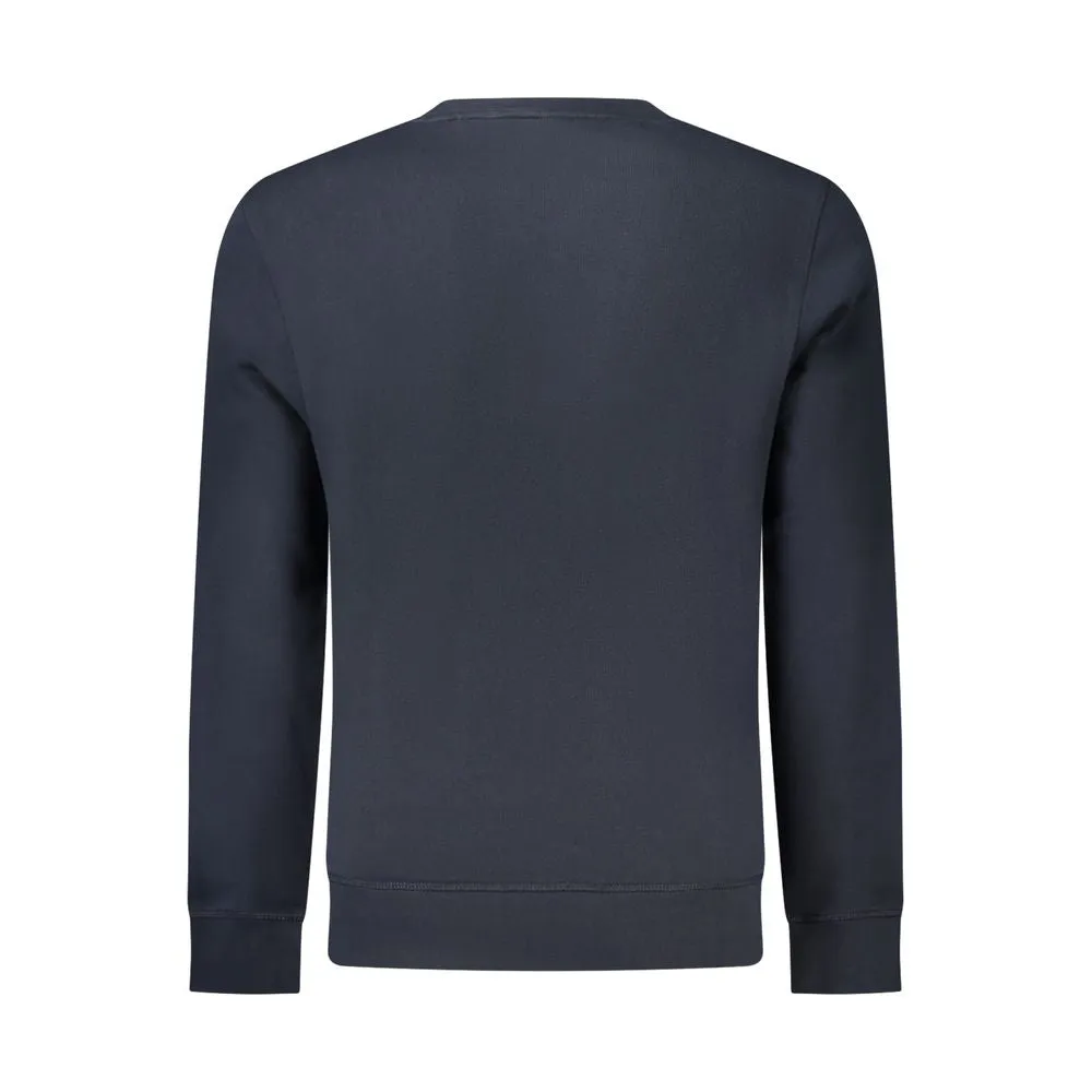 Hugo Boss Blue Cotton Men Sweater