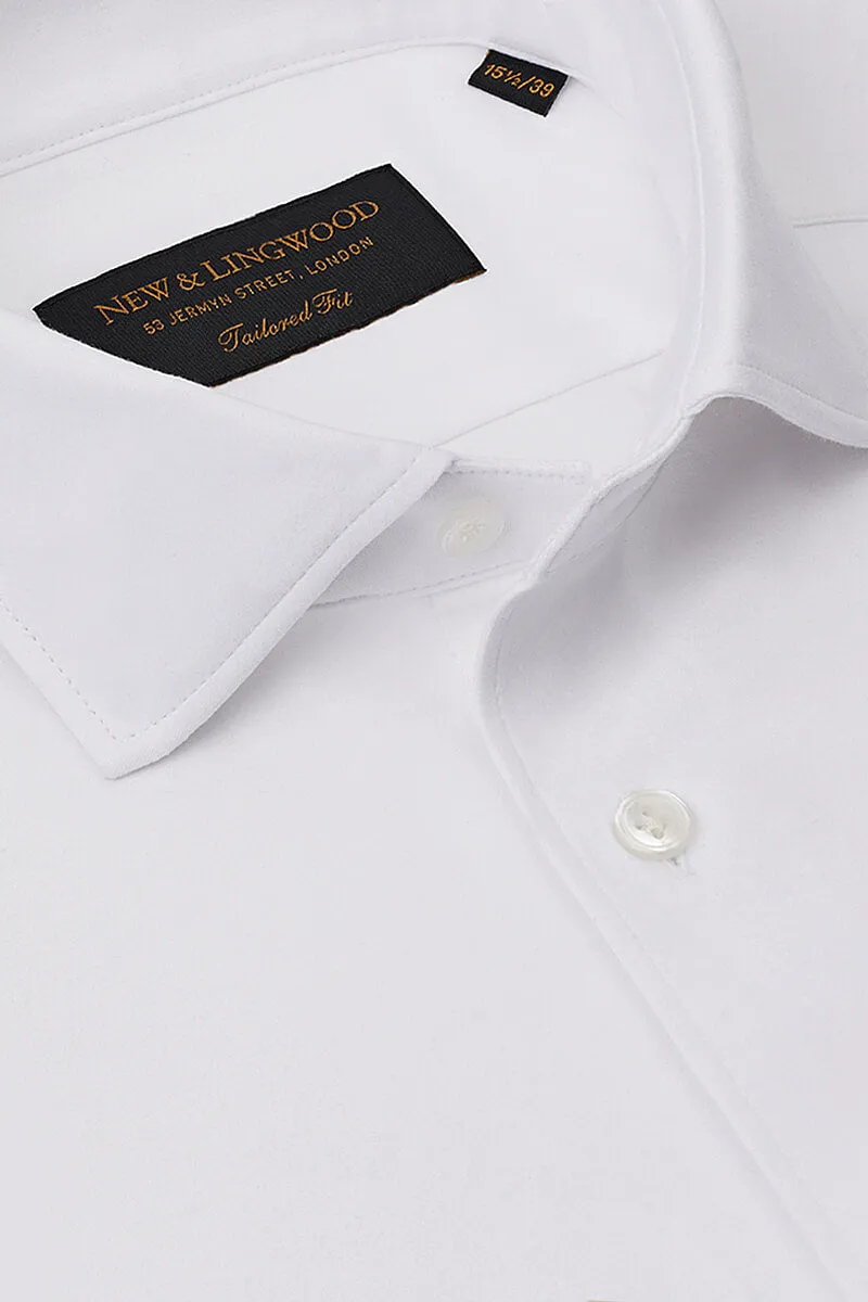 Ivory Cutaway Collar Tailored Fit Stretch Shirt