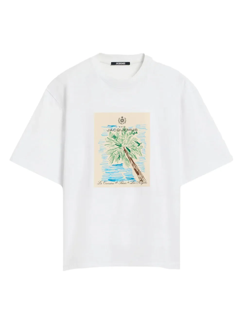 Jacquemus Le T-Shirt Marino T-Shirt in Arty Hotel White