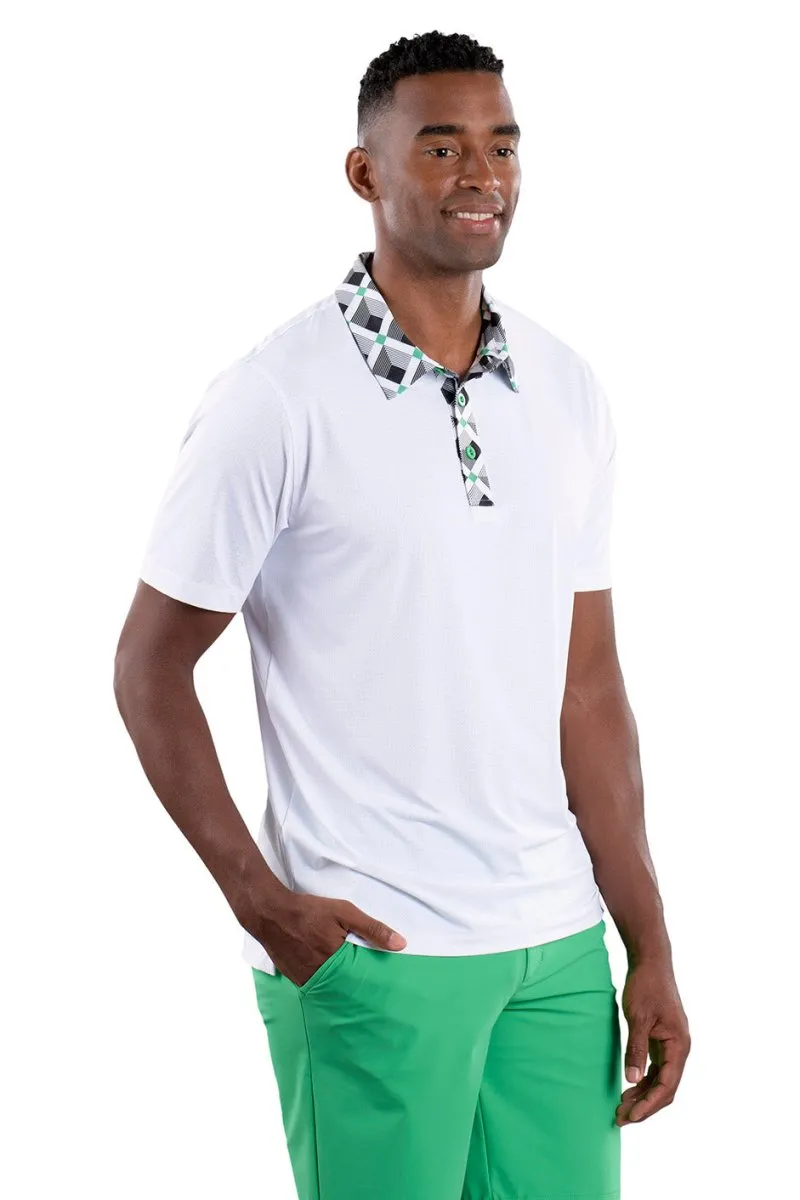 Jake White Accented Polo - FINAL SALE