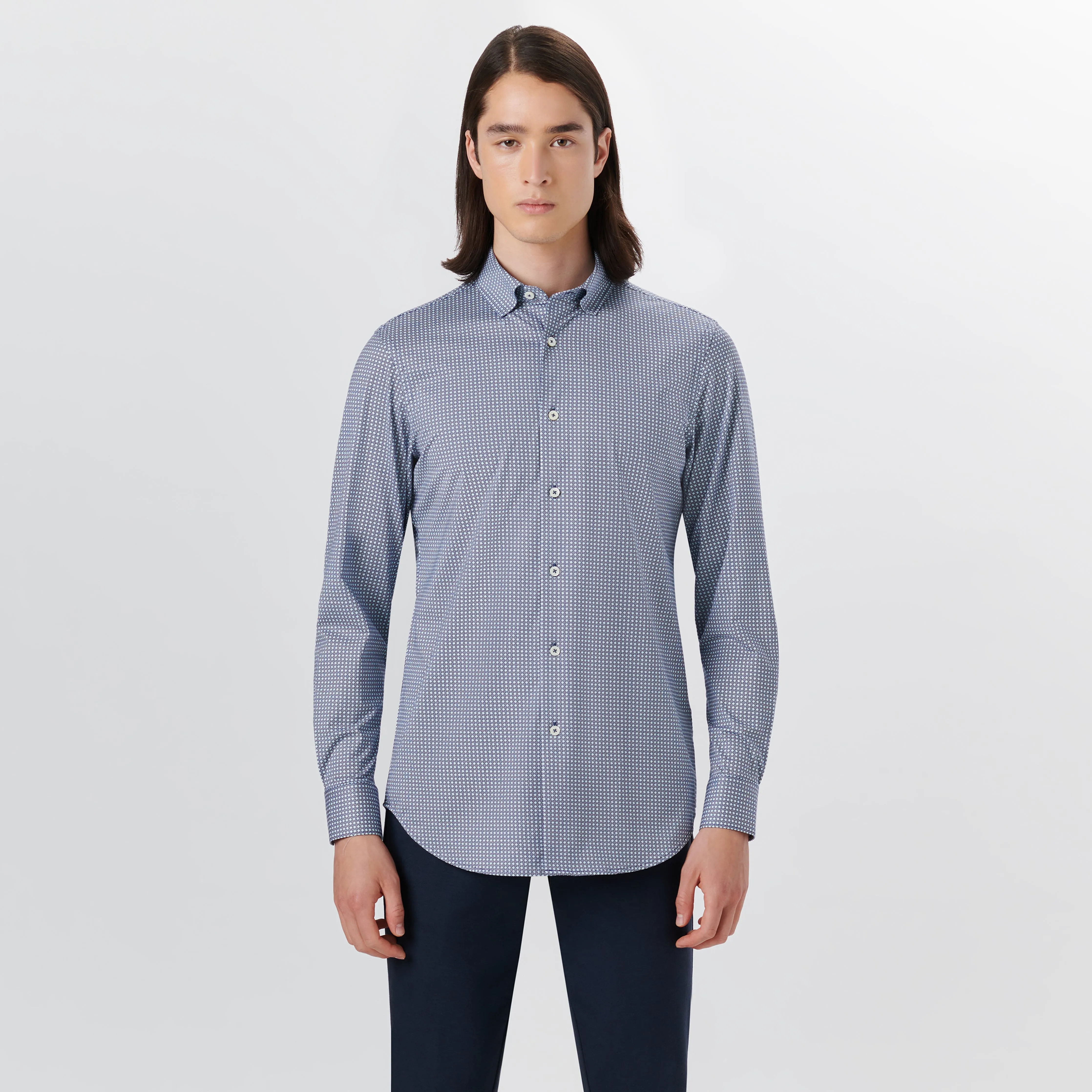 JAMES Geometric Print OoohCotton Shirt