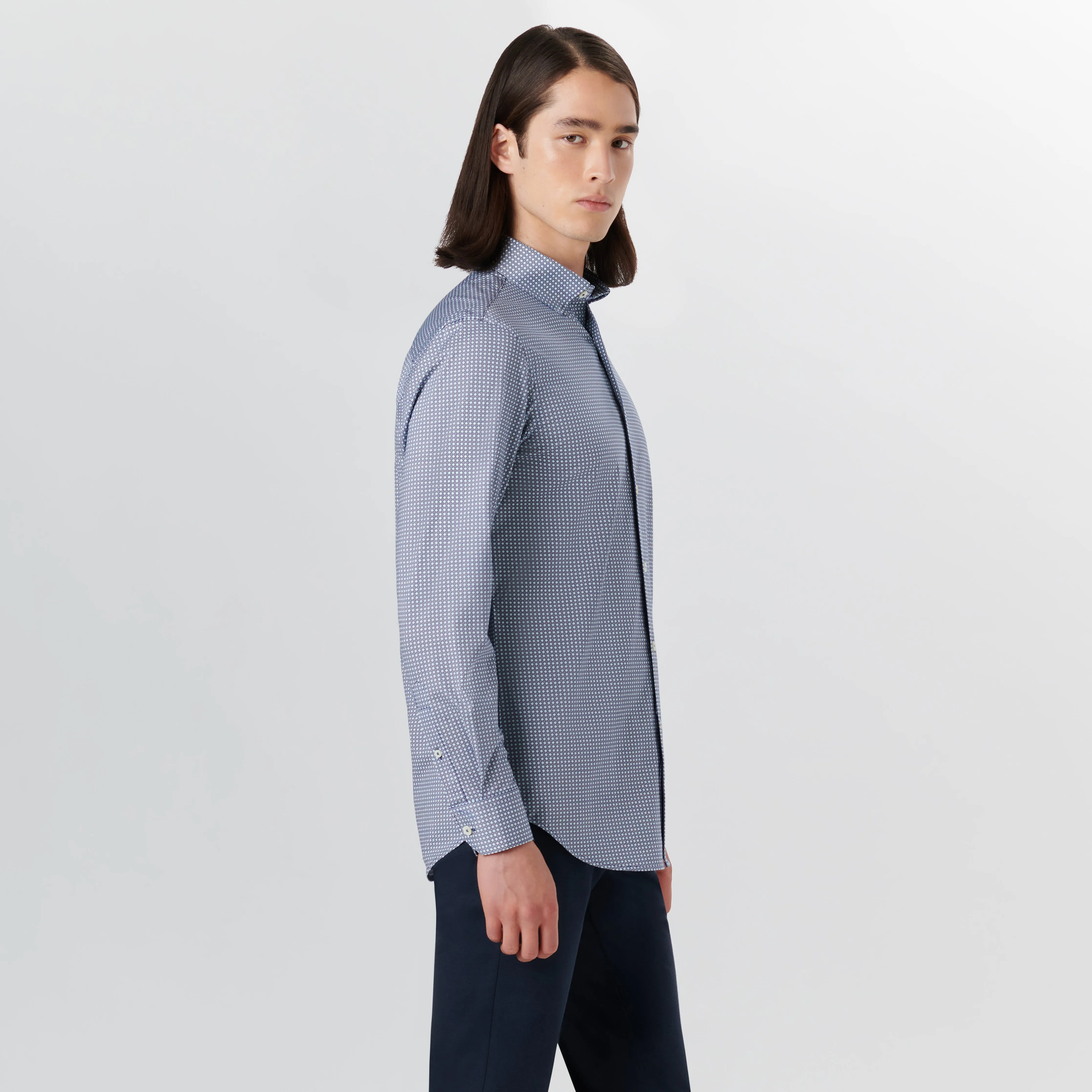 JAMES Geometric Print OoohCotton Shirt