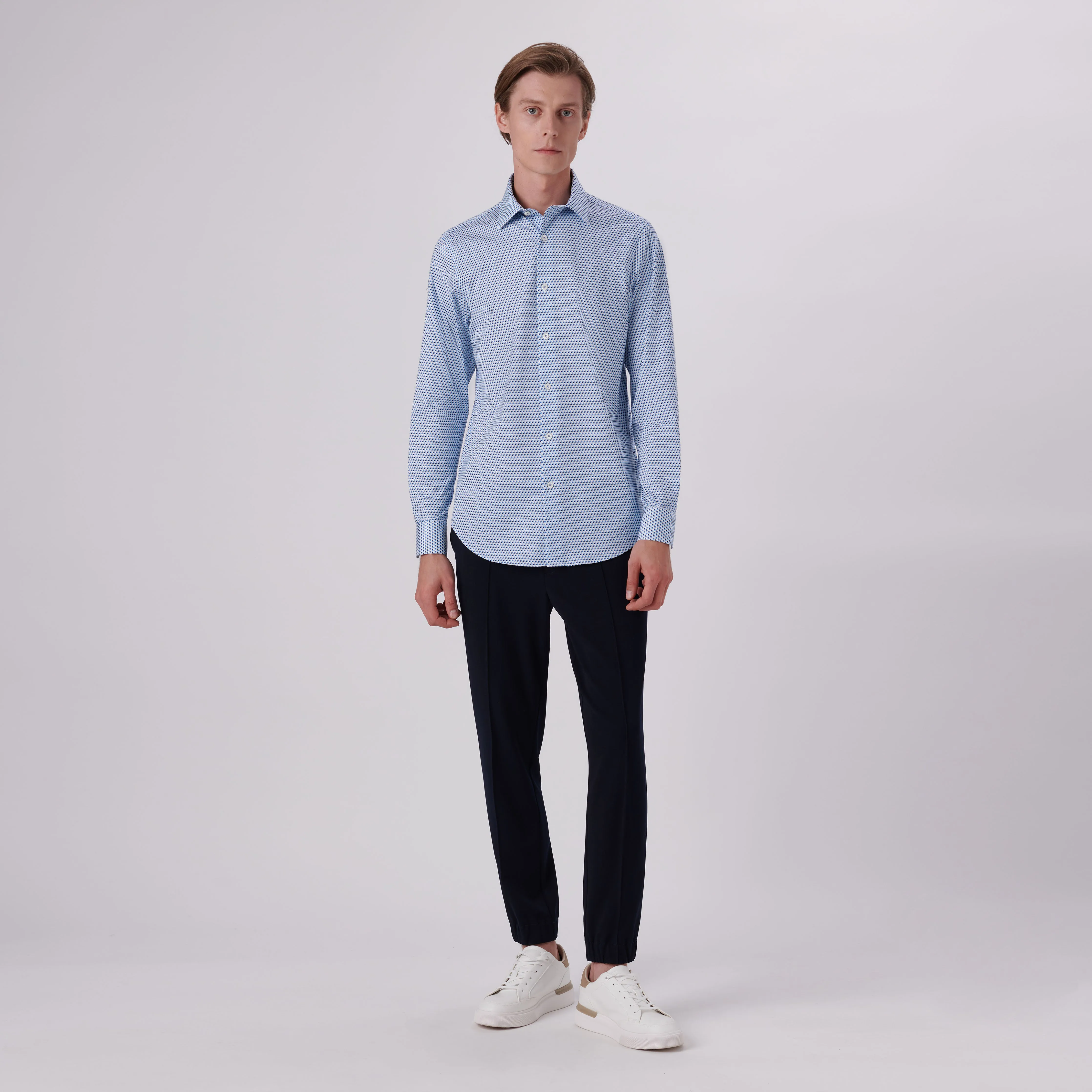 James Geometric Print OoohCotton Shirt