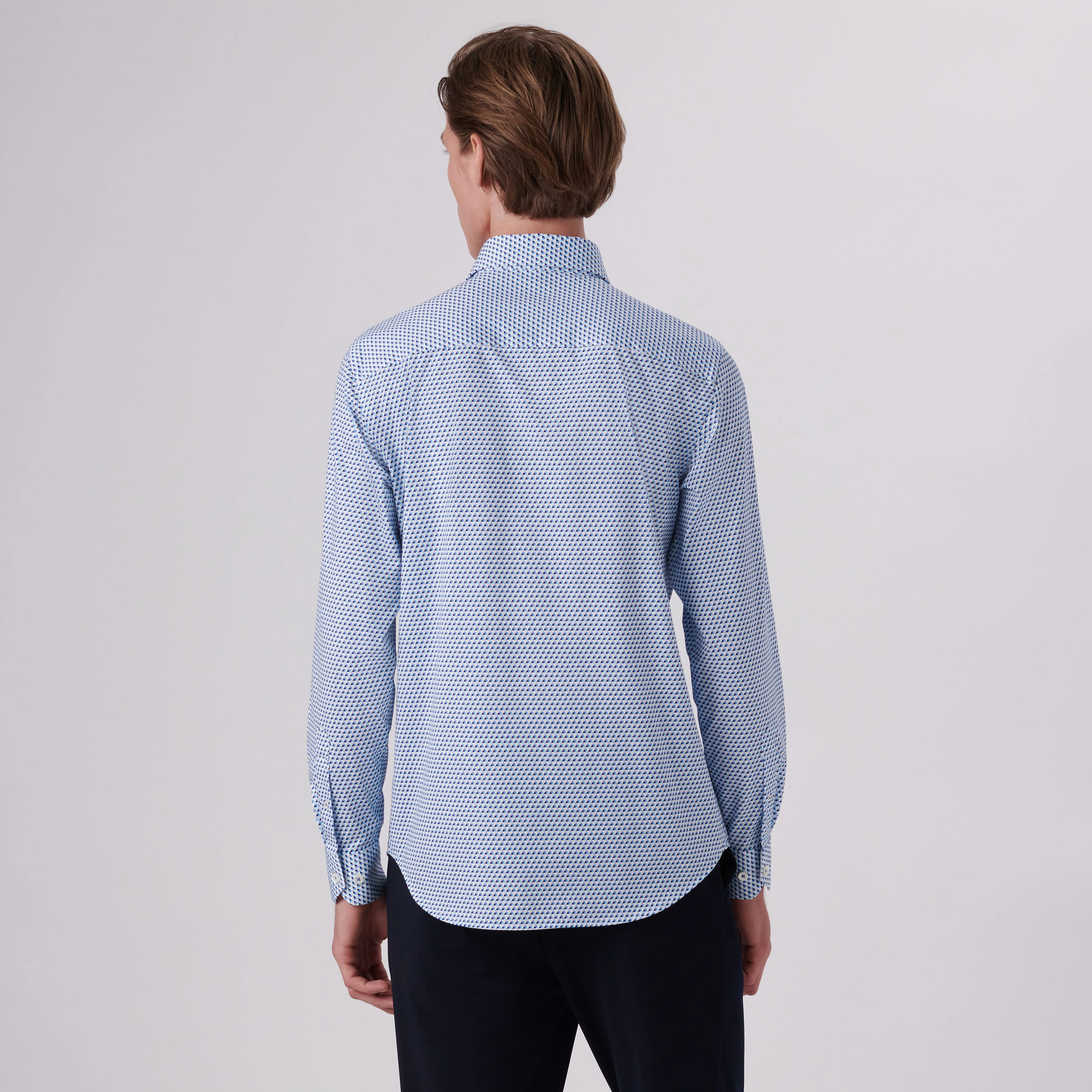 James Geometric Print OoohCotton Shirt
