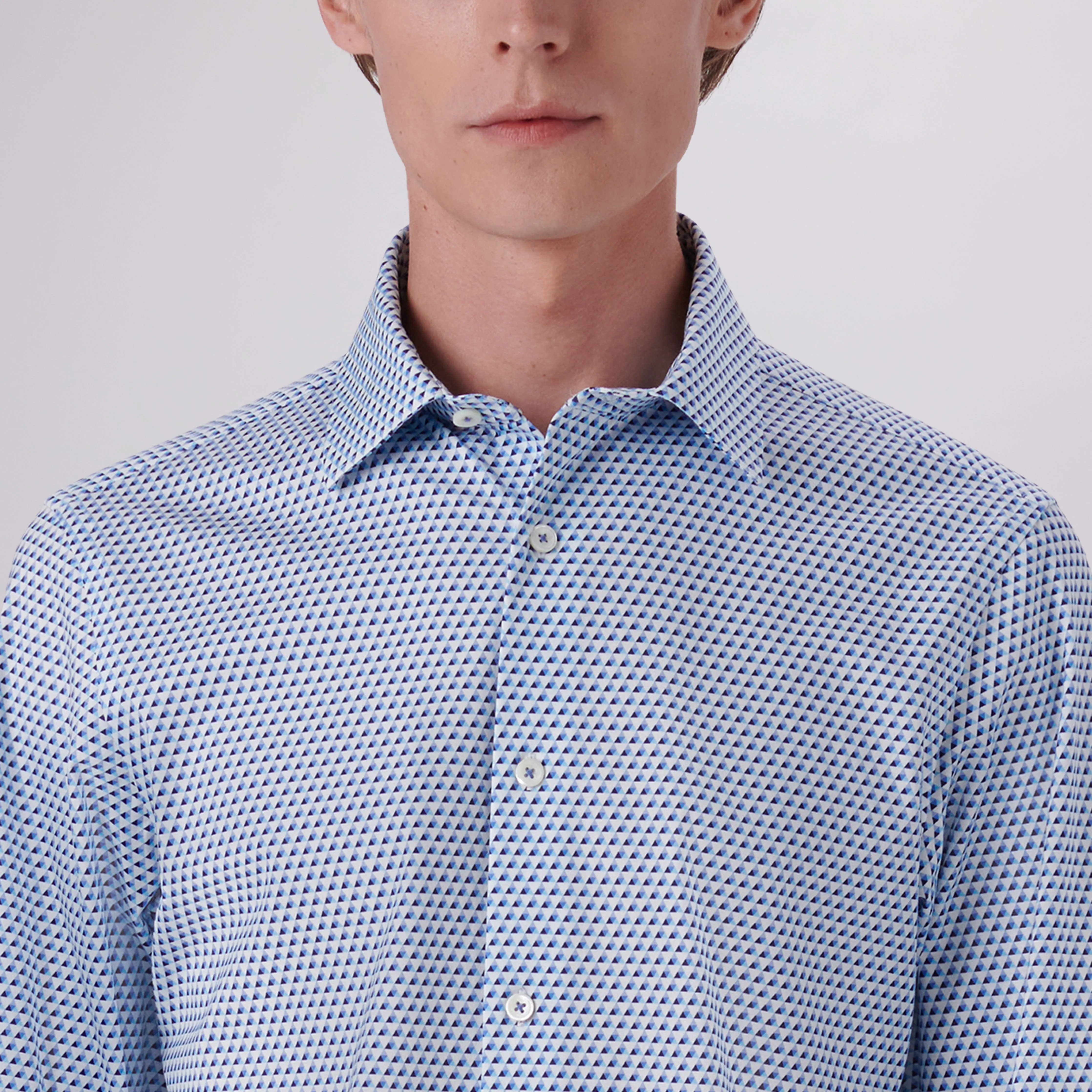 James Geometric Print OoohCotton Shirt