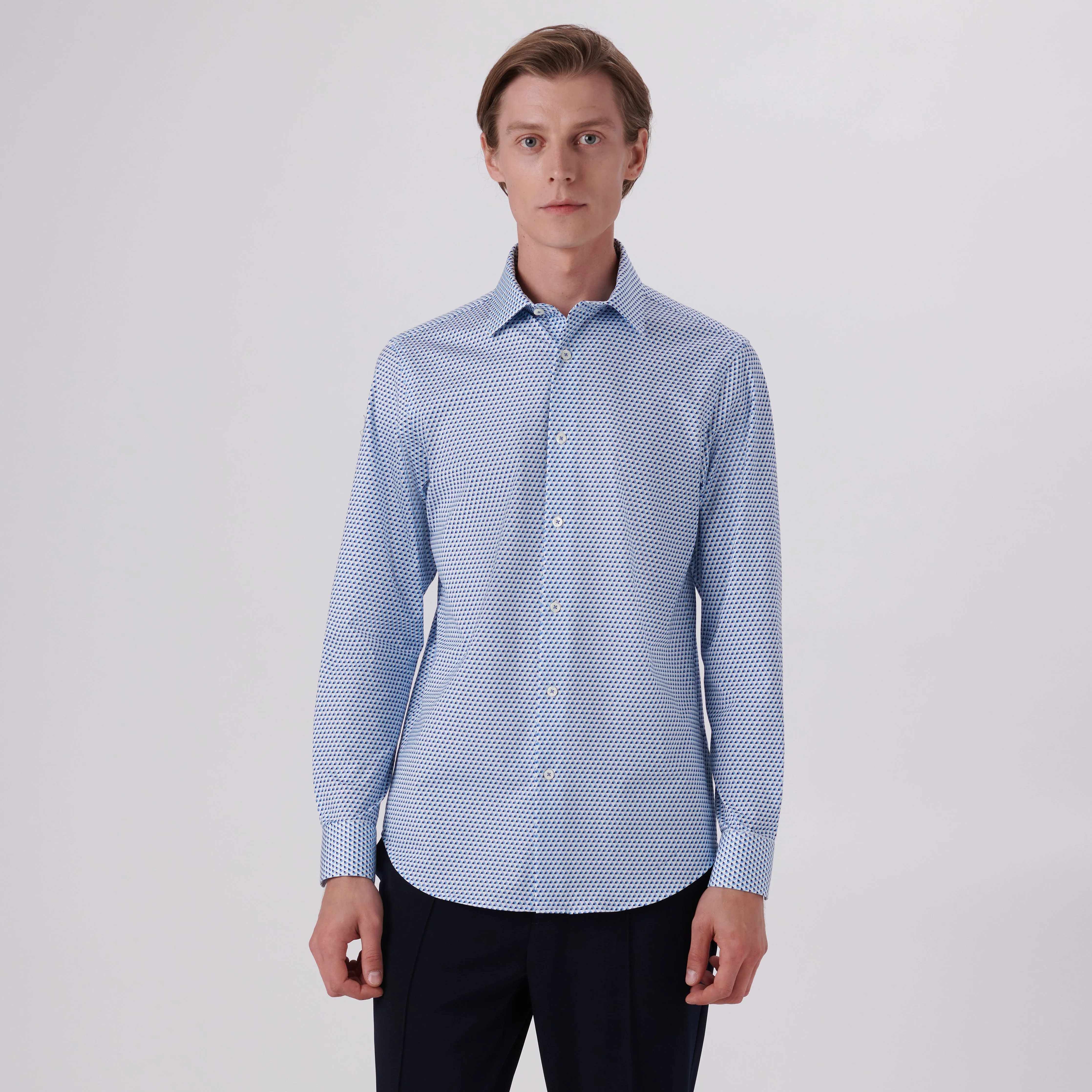 James Geometric Print OoohCotton Shirt