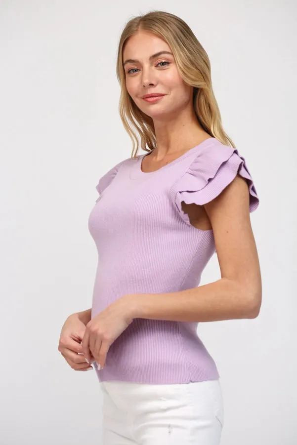 Jane Flutter Sleeve Top