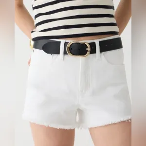 J.Crew Women’s Relaxed denim short in white