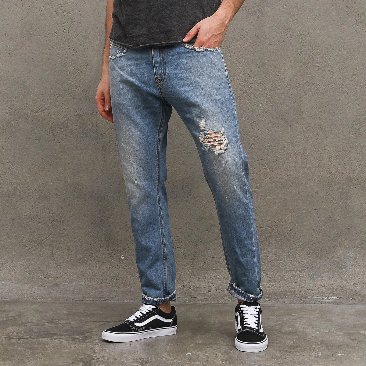 Jeans Uomo Colore Unico