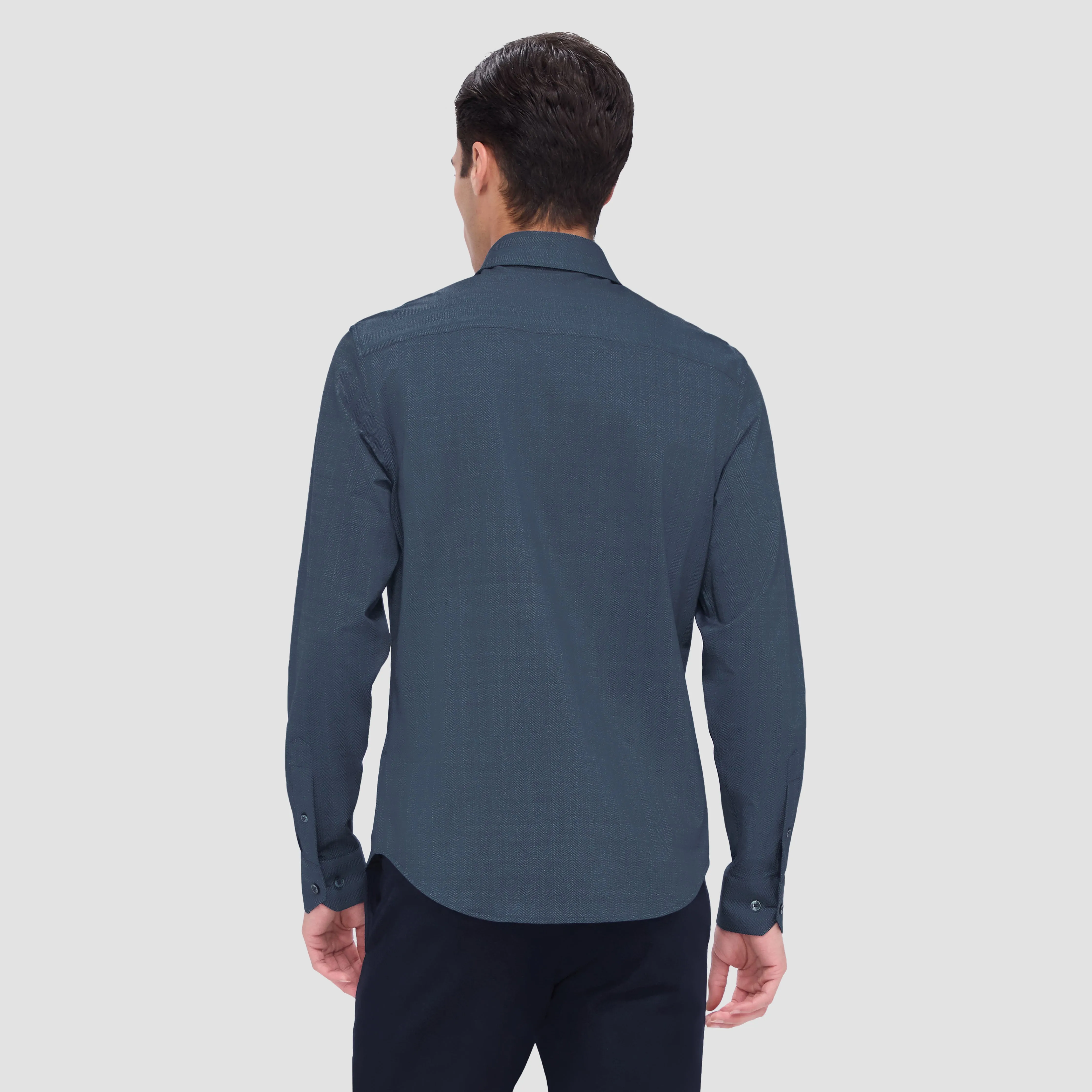 Jimmy Double Sided Herringbone/Check OoohCotton Shirt
