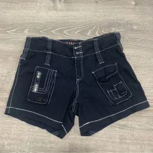 Johnny Was Blue White Stitch Shorts