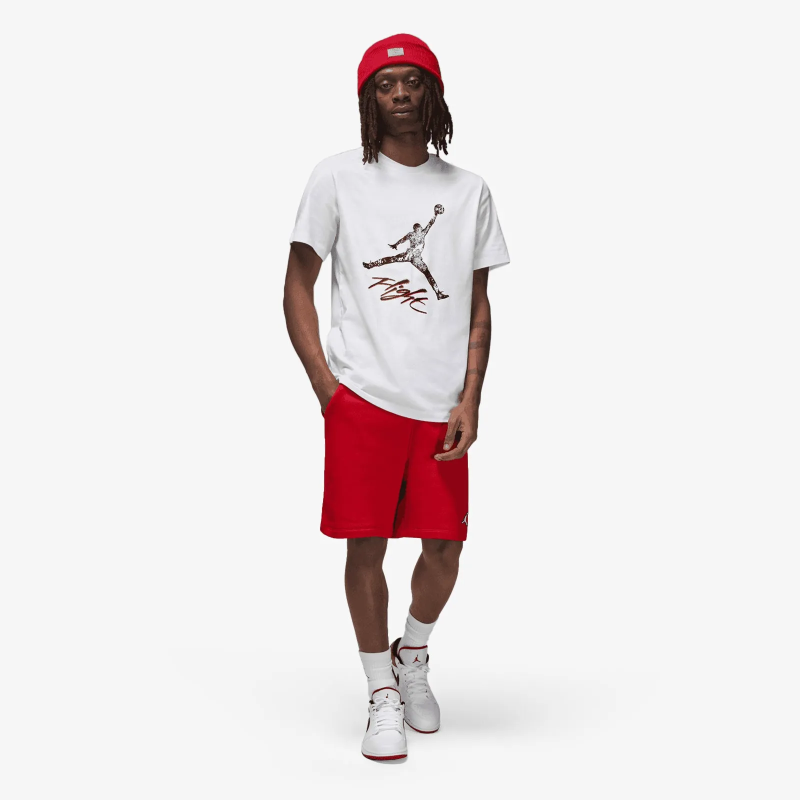 Jordan Essentials Flight Jumpman T-Shirt - White/Black