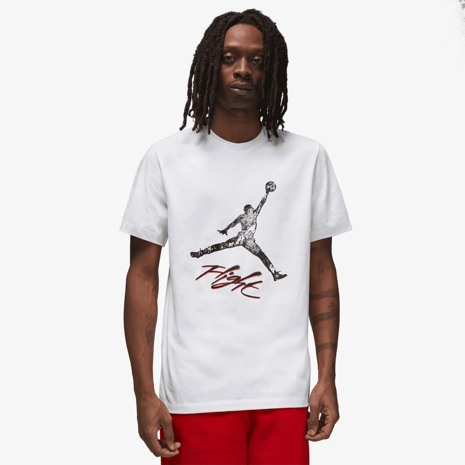 Jordan Essentials Flight Jumpman T-Shirt - White/Black