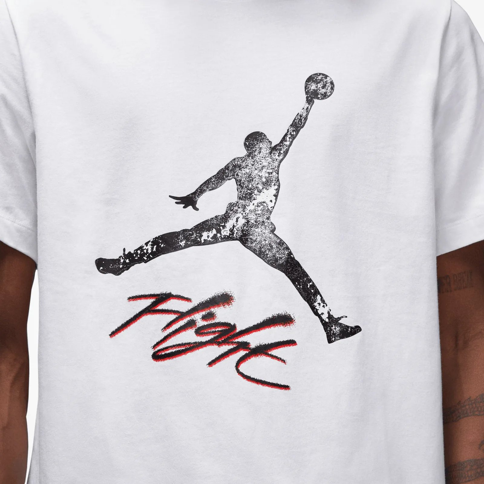 Jordan Essentials Flight Jumpman T-Shirt - White/Black