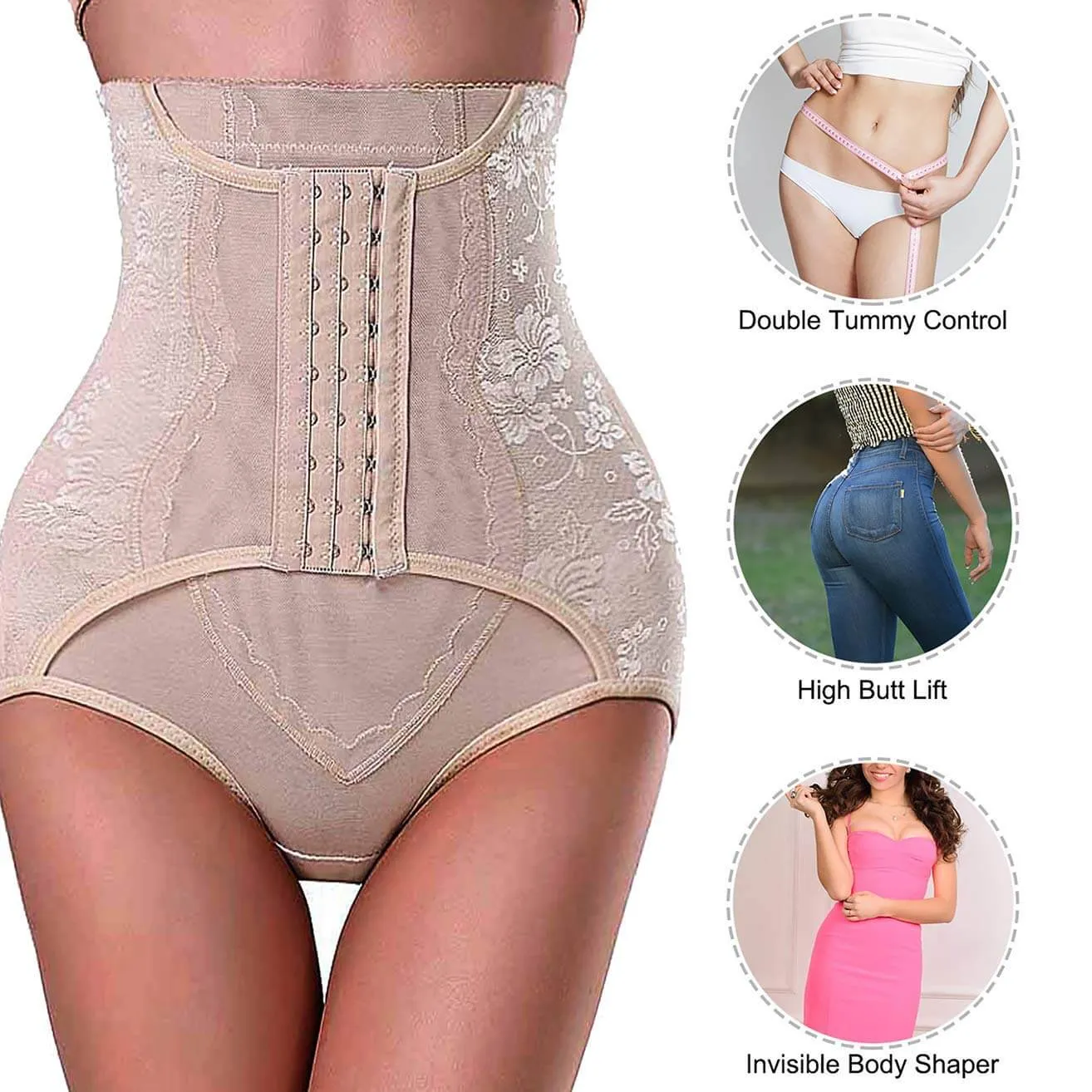Junlan  Women High-Waist  Shapewear Panty