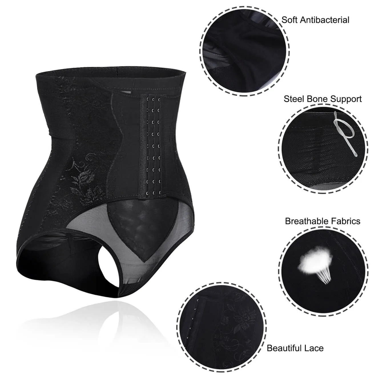 Junlan  Women High-Waist  Shapewear Panty