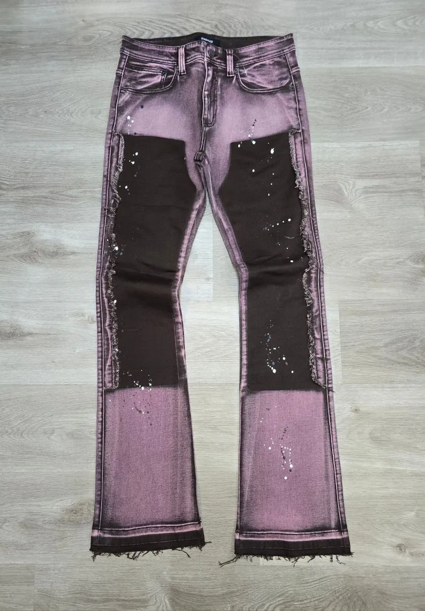KD Carpenter Stacked Denim Brown kd2084