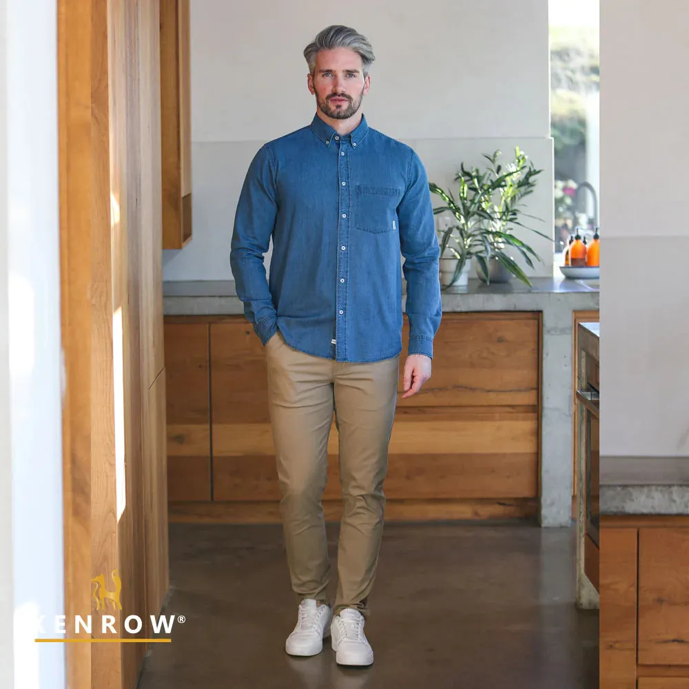 Keenan Denim Shirt | Mid Blue