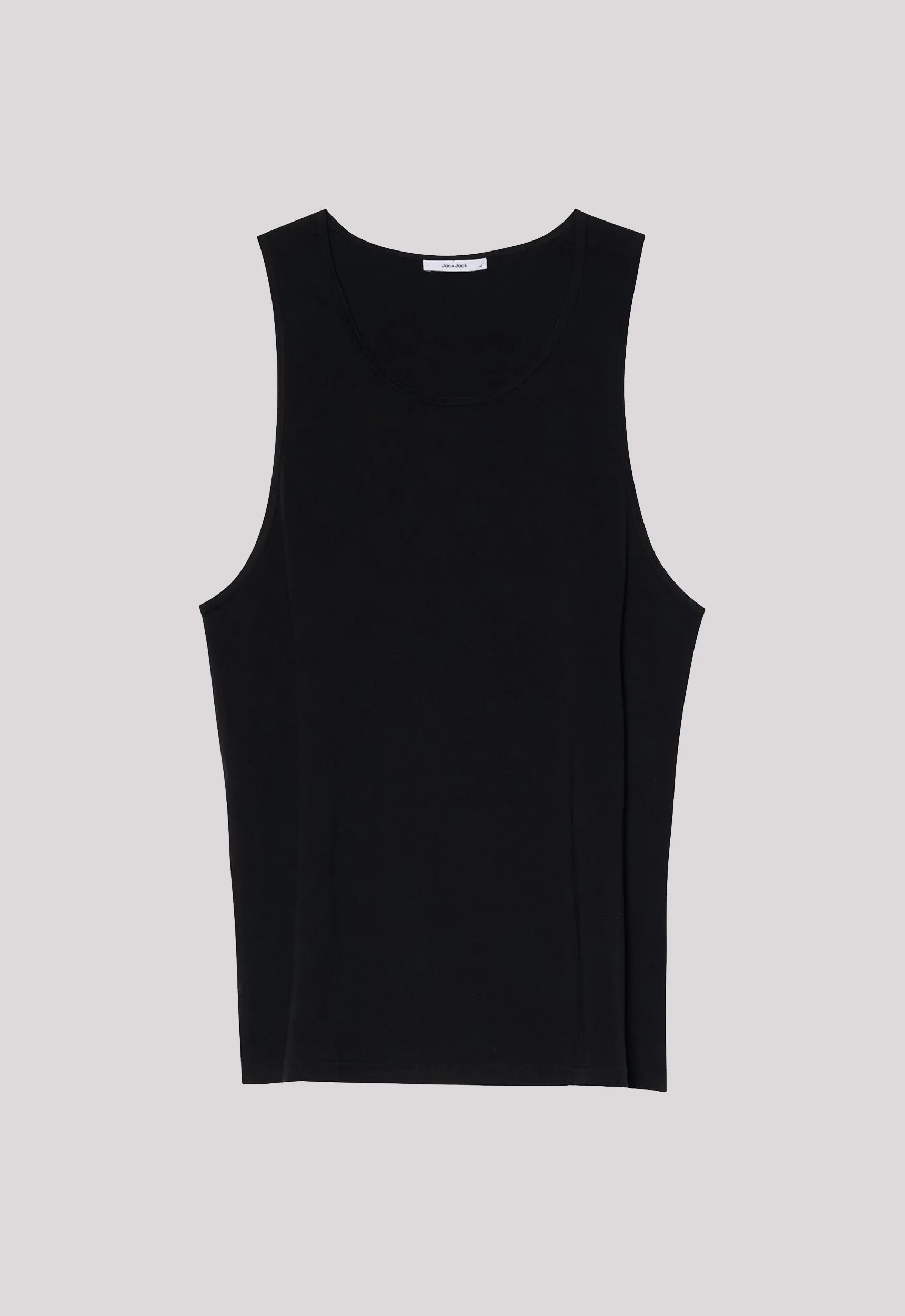 Koen Ribbed Cotton Tank - Black