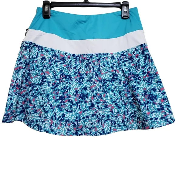 KYODAN Women's Woven Golf Skort With Color Block Inserts NWT!