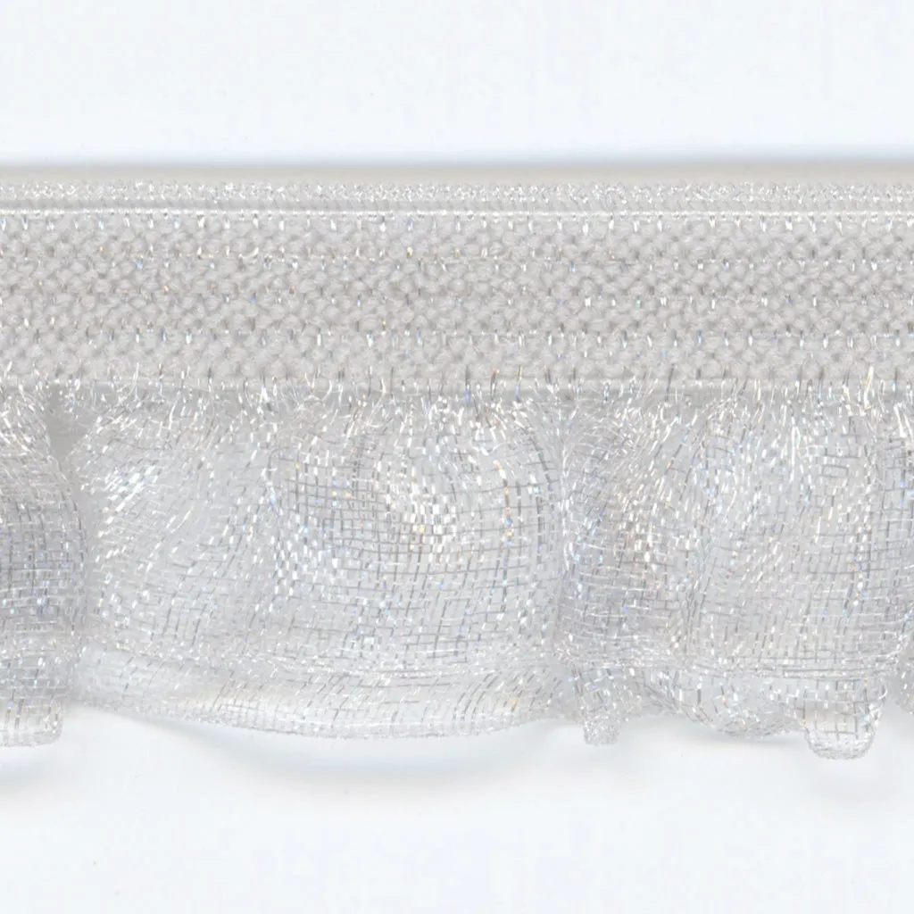Layered Frill Stretch #100 Pale Silver