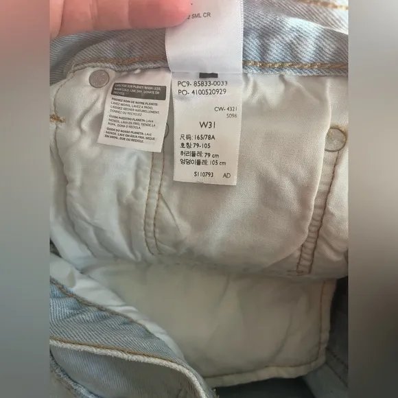 Levi's Premium 501 MID THIGH WOMEN'S SHORTS 31