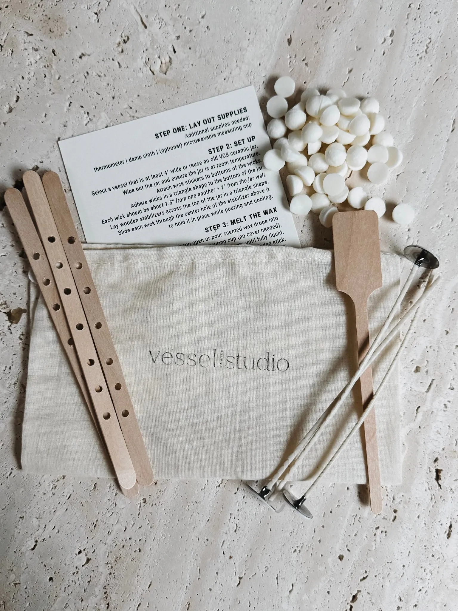 Library Candle Refill Kit 12 oz | Blank Page