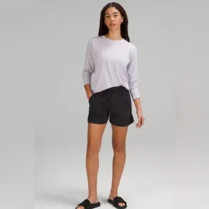 Lightweight Mid-Rise Short 3.5&quot; Black