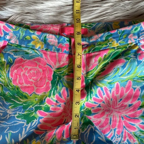 Lilly Pulitzer Buttercup Stretch 5&quot; Shorts Zanzibar Blue Bunny Business Womens 4
