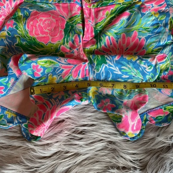 Lilly Pulitzer Buttercup Stretch 5&quot; Shorts Zanzibar Blue Bunny Business Womens 4