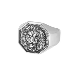 Lion Head Stamp Ring