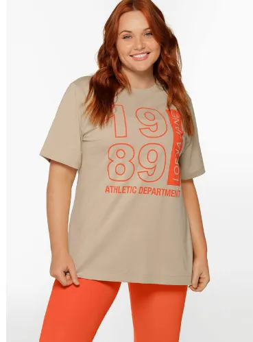 Lorna Jane Athletic Transdry Relaxed Tee - Off White
