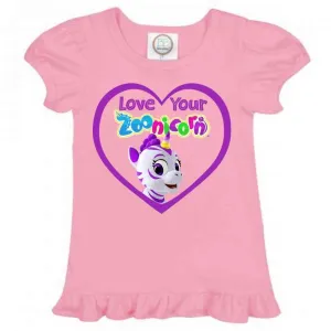 Love Your Zoonicorn, Promi, Ruffle Girl's Tee