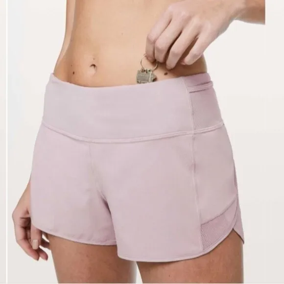 Lululemon Mesh Over Miles Short *3&quot; Powdered Mauve