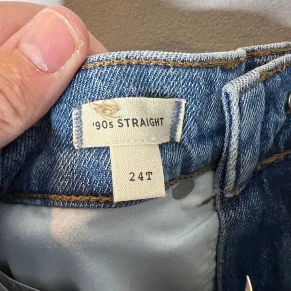 Madewell $128 The Tall '90s Straight Jean in Rondell Wash Size T24 NN691