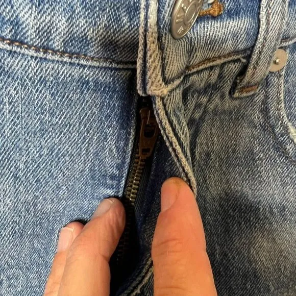 Madewell $128 The Tall '90s Straight Jean in Rondell Wash Size T24 NN691
