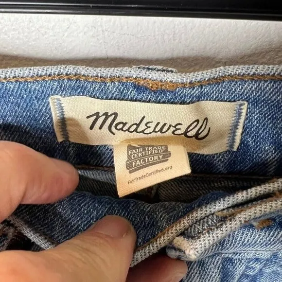 Madewell $128 The Tall '90s Straight Jean in Rondell Wash Size T24 NN691