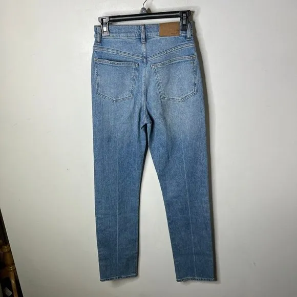 Madewell $128 The Tall '90s Straight Jean in Rondell Wash Size T24 NN691