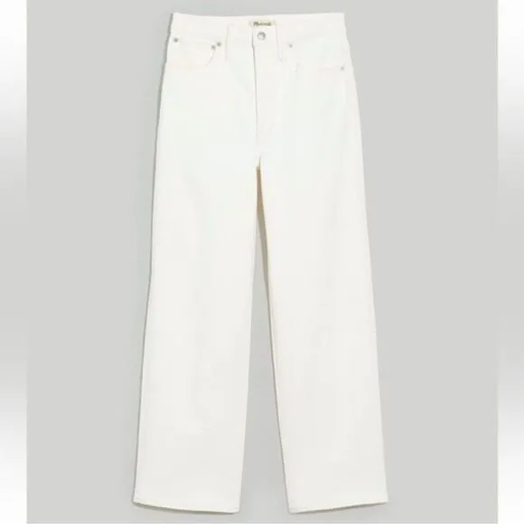 Madewell NWT The Petite Perfect Vintage Wide Leg Crop Jean Size 32P High Rise
