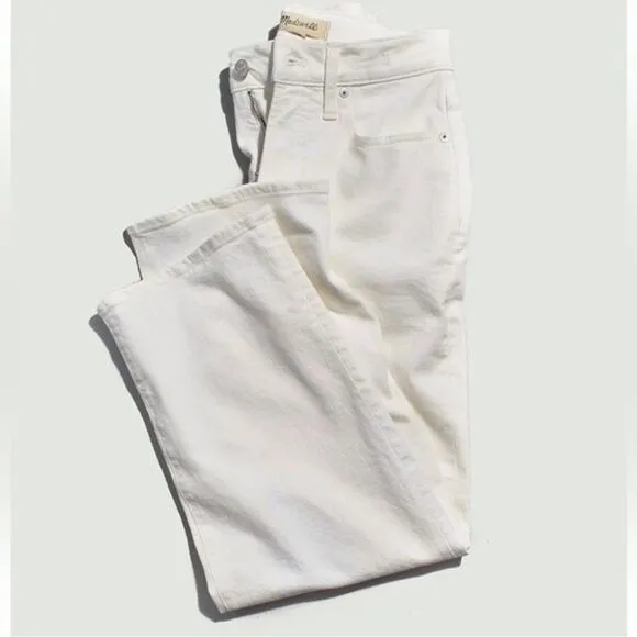 Madewell NWT The Petite Perfect Vintage Wide Leg Crop Jean Size 32P High Rise