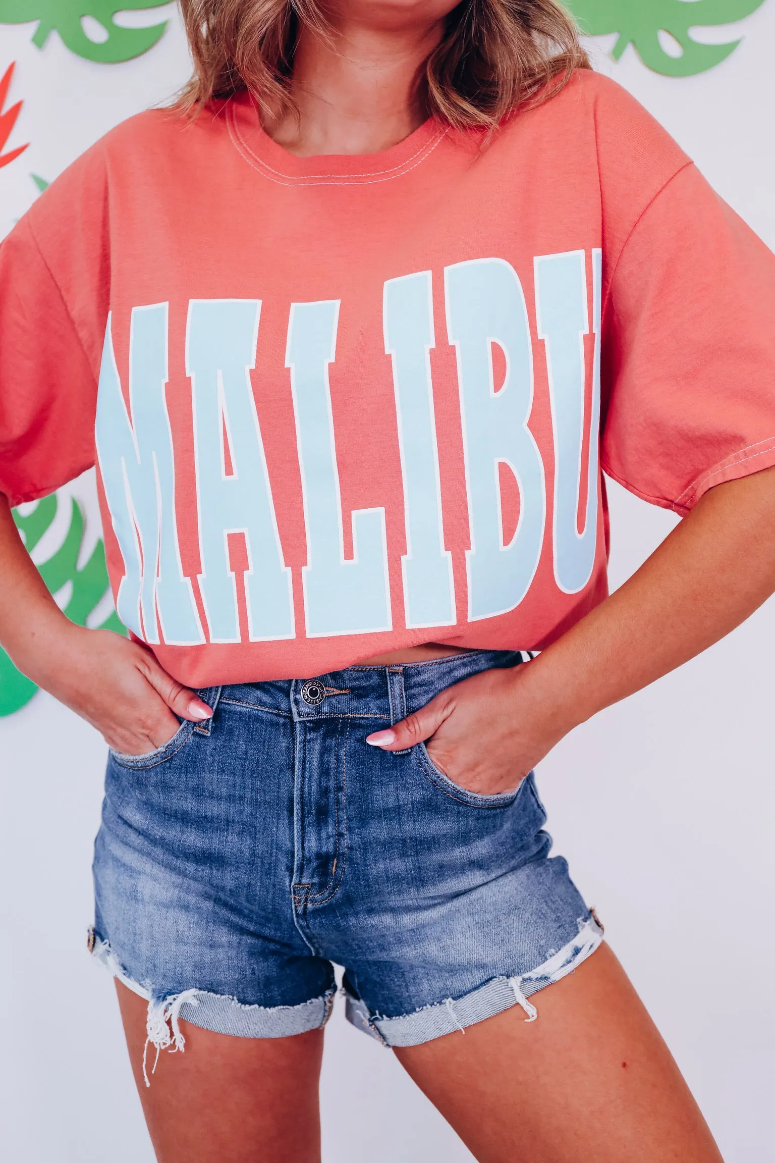 Malibu Graphic Tee - Terra Cota