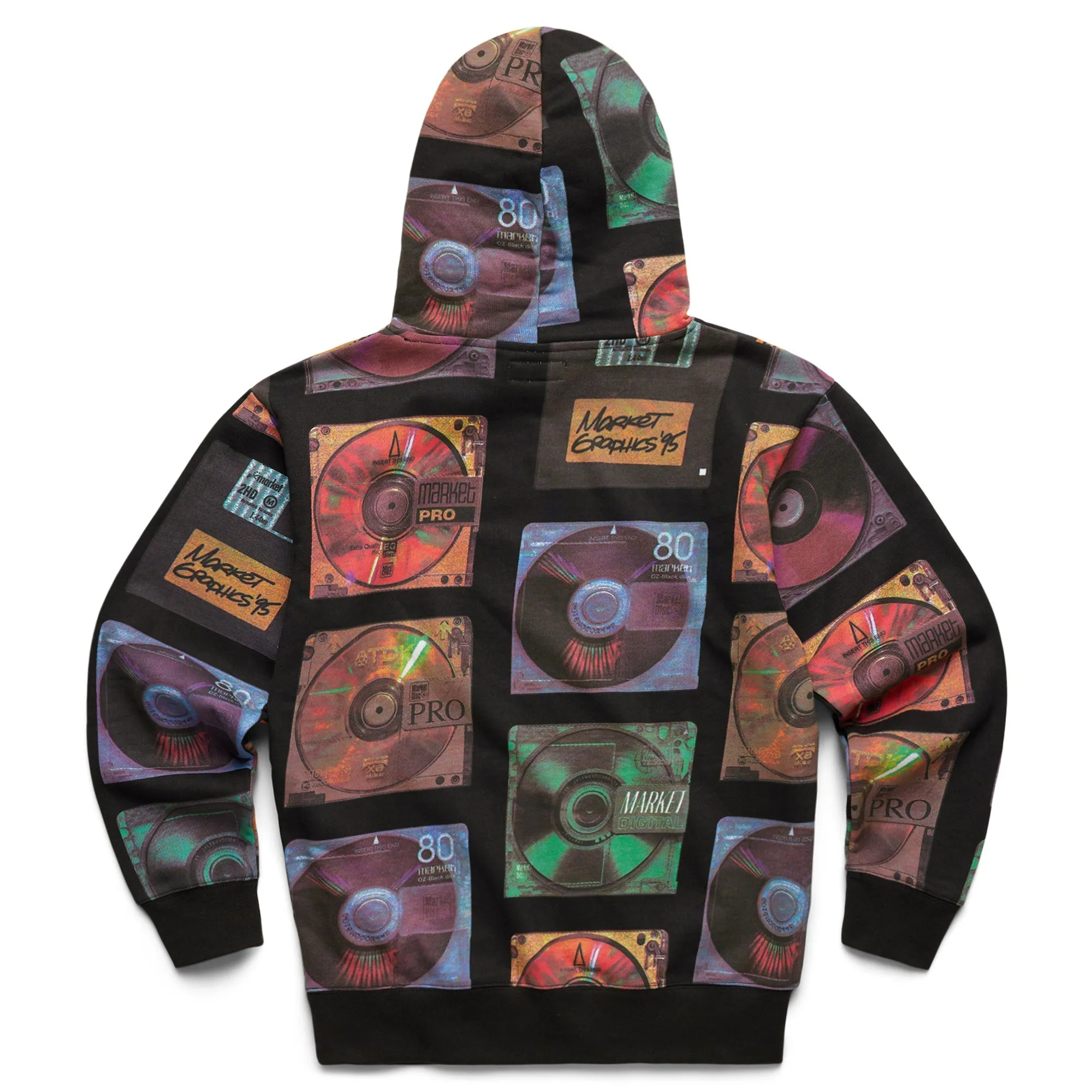 Market Men CD AOP Hoodie Black