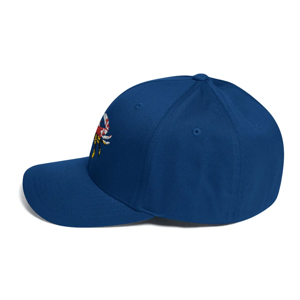 Maryland Flag Crab Closed-Back Structured Hat